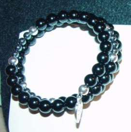 Black Onyx Memory Bracelet