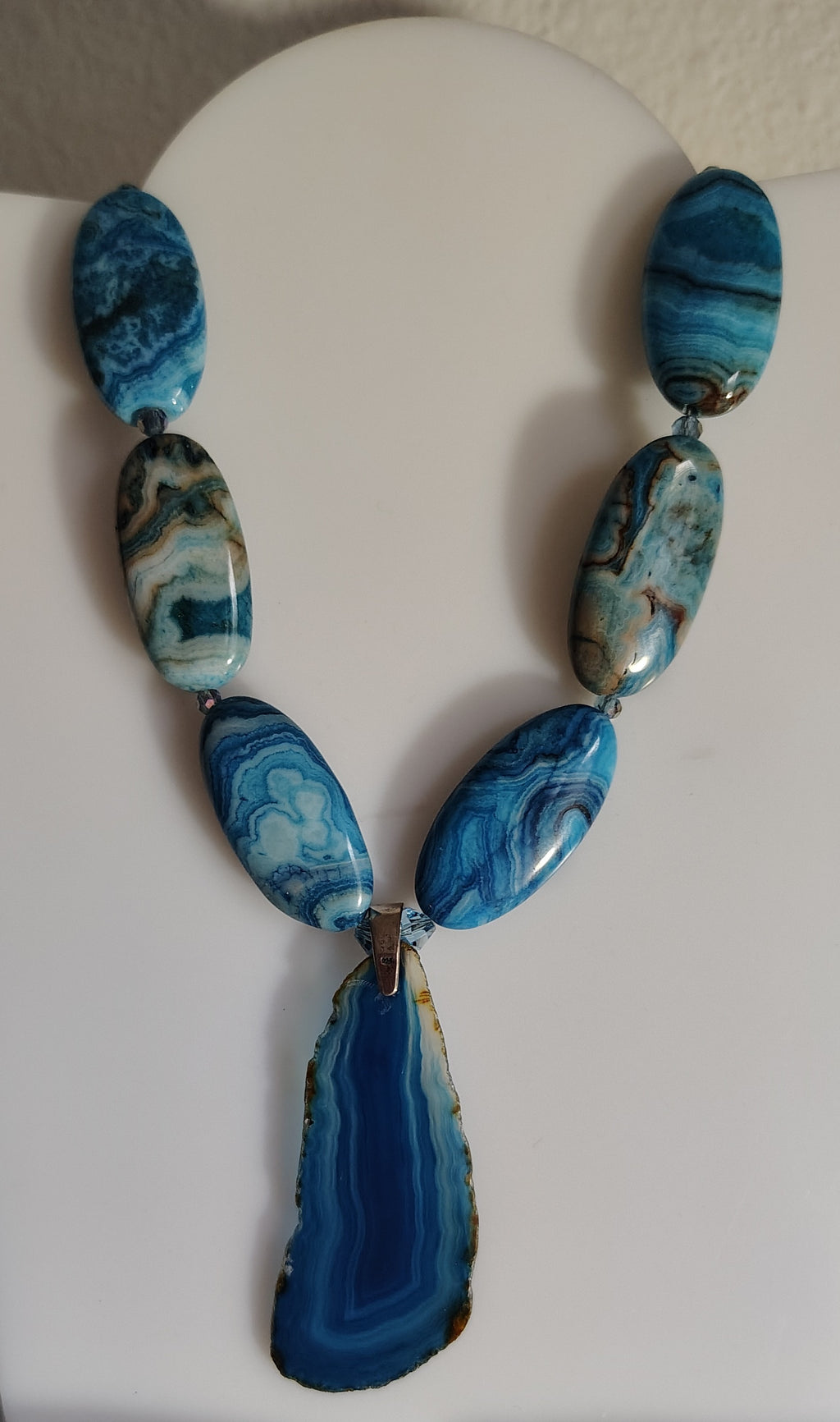 Blue Agate Necklace