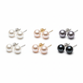 Pearl Earring Studs in multiple colors - Professional product photography