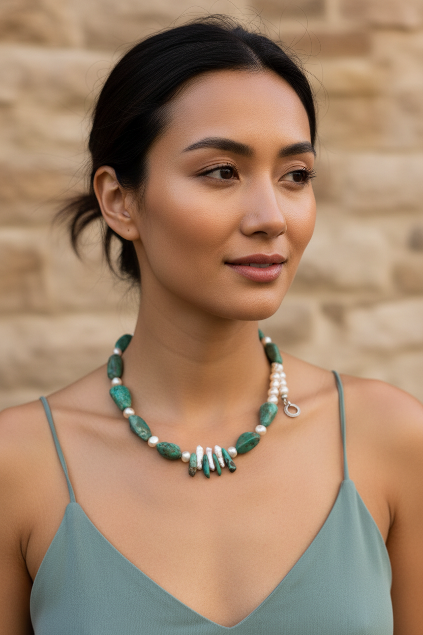 Nugget Pearl Necklace v2