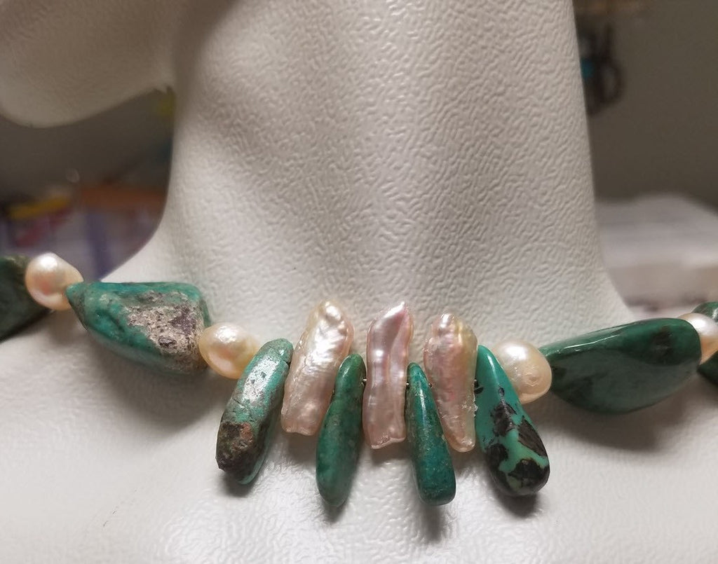 Medium Nugget and Potato Pearl Necklace