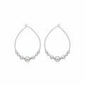 Oval Sterling Silver Hoops