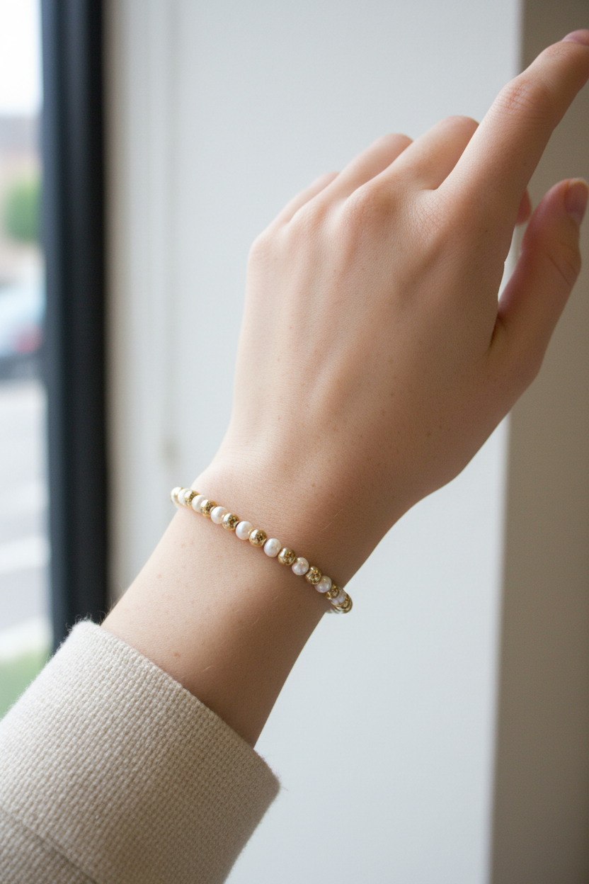 Pearl Gold Bracelet