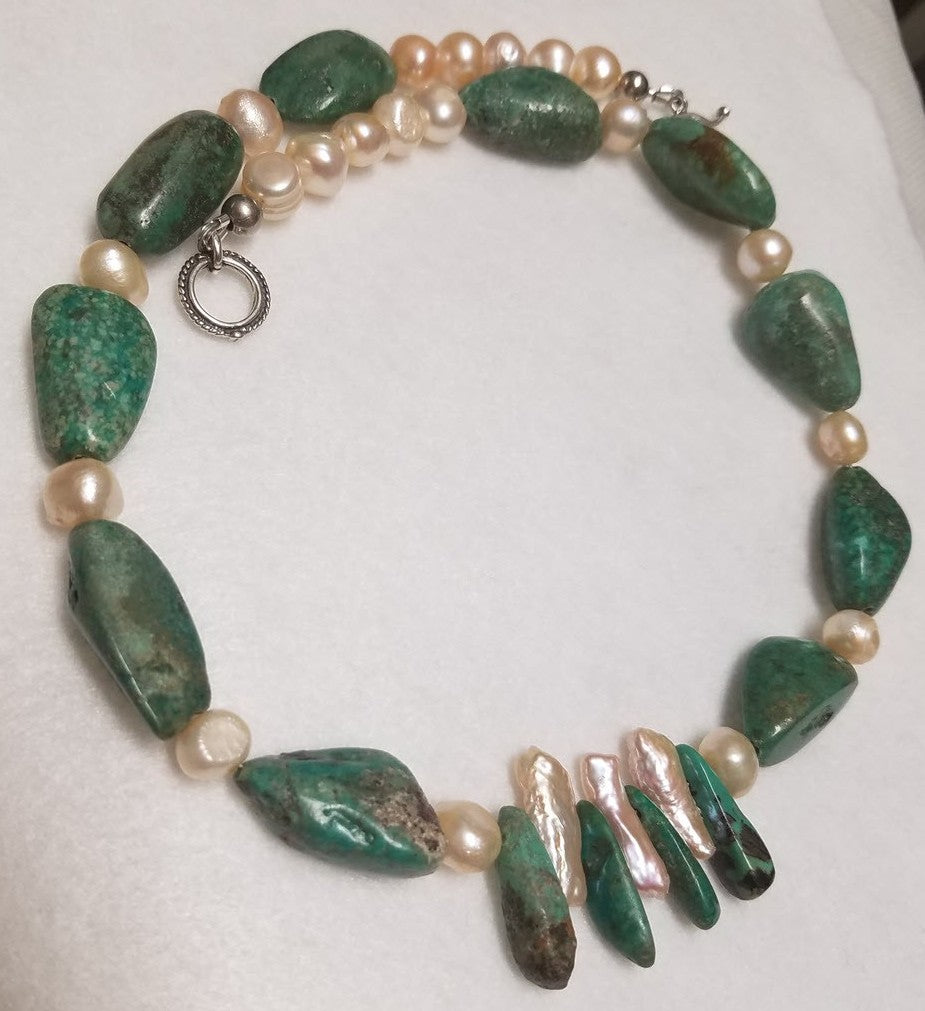 Medium Nugget and Potato Pearl Necklace